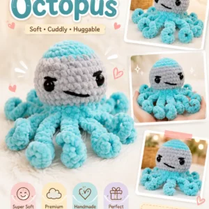 Octopus Crochet Pattern PDF – Mini Amigurumi Sea Creature Digital Download