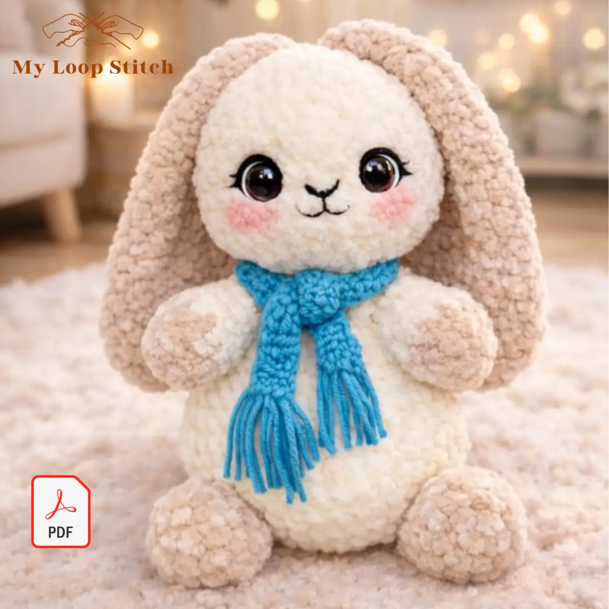 Crochet Bunny Amigurumi Pattern PDF – My Loop Stitch Rabbit Crochet Bunny Amigurumi Pattern PDF – My Loop Stitch Rabbit - Image 6