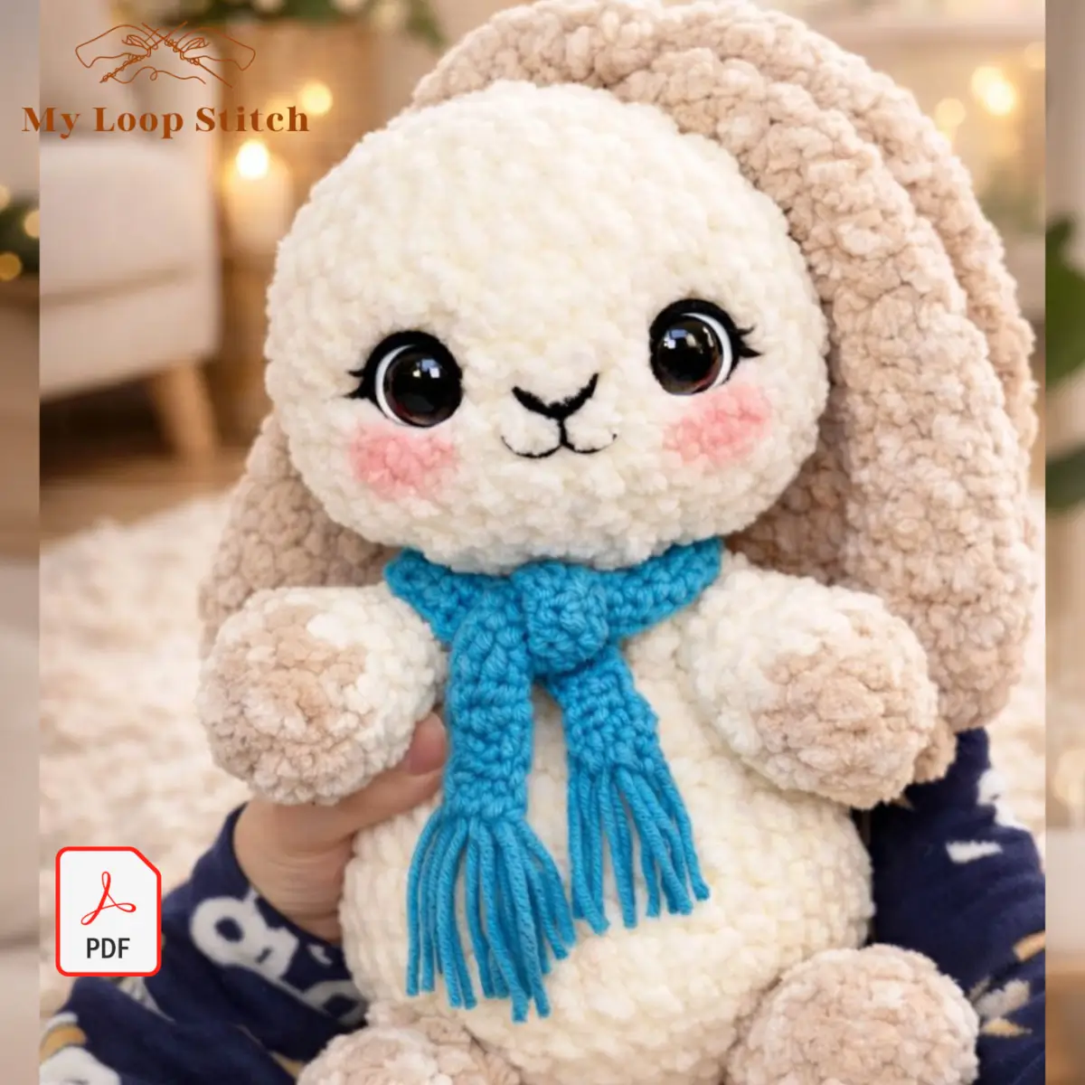 Crochet Bunny Amigurumi Pattern PDF – My Loop Stitch Rabbit Crochet Bunny Amigurumi Pattern PDF – My Loop Stitch Rabbit - Image 3