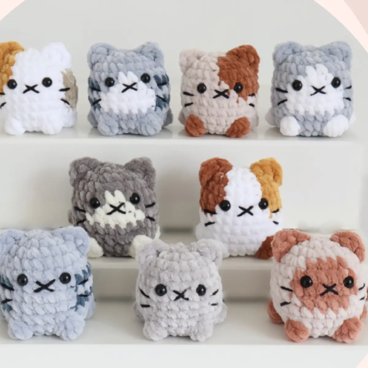 6-in-1 Crochet Pattern Bundle PDF – Cute Amigurumi Cats, Bunny, Turtle, Monster & Hooded Cowl 6-in-1 Crochet Pattern Bundle PDF – Cute Amigurumi Cats, Bunny, Turtle, Monster & Hooded Cowl - Image 6