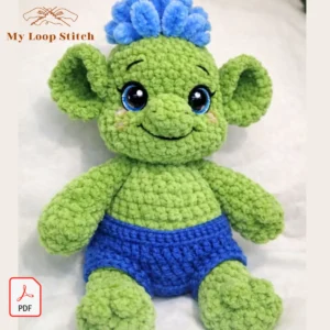 Ogre Monster Crochet Pattern PDF – Shrek Inspired Amigurumi Digital Download