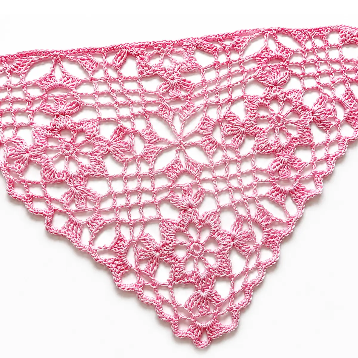 Flower Lace Bandana Crochet Pattern PDF | Boho Head Scarf Pattern | Instant Download Flower Lace Bandana Crochet Pattern PDF | Boho Head Scarf Pattern | Instant Download - Image 2
