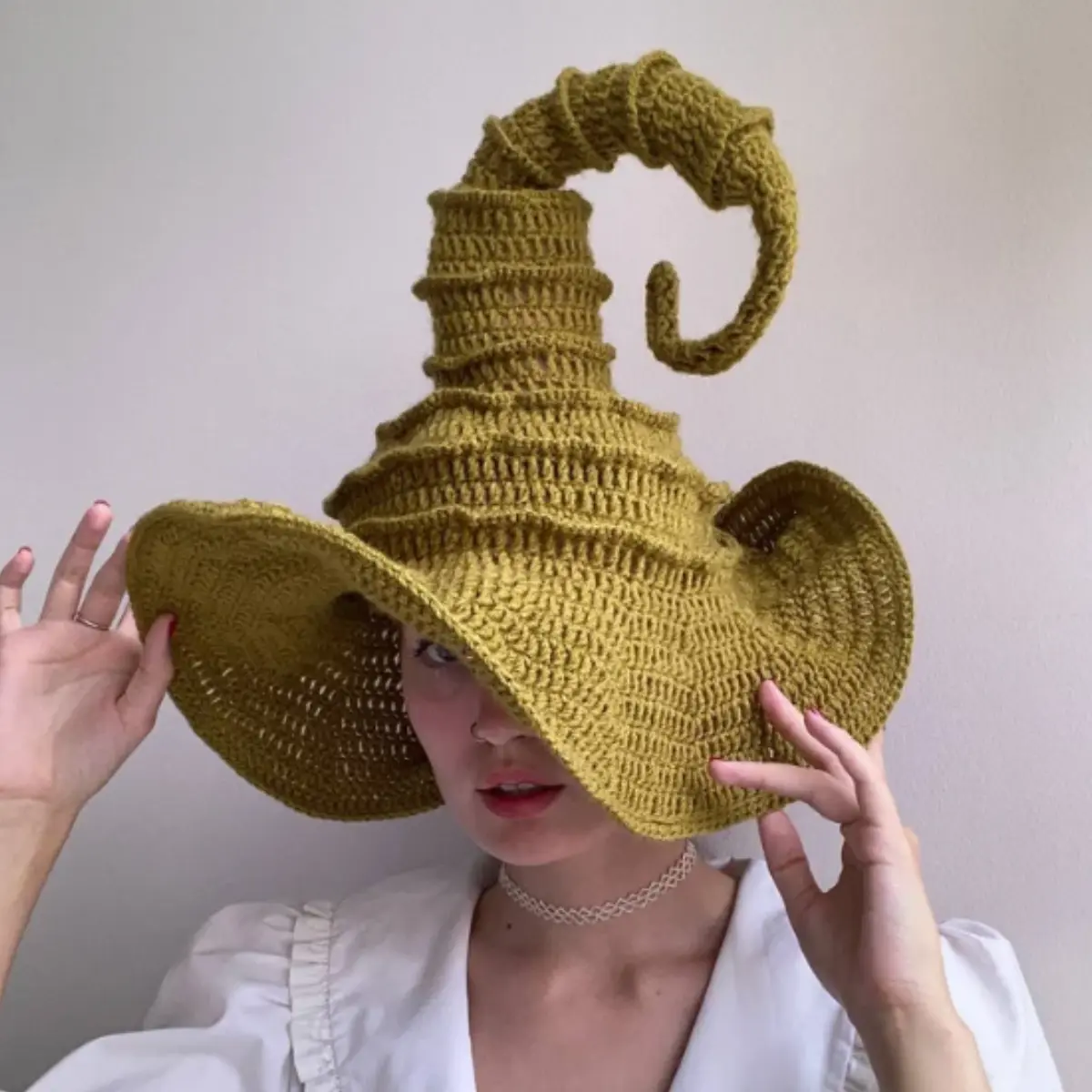 Halloween Witch Hat Crochet Pattern | Spiral Wide Brim Halloween Hat PDF | Easy Crochet Pattern for Beginners Halloween Witch Hat Crochet Pattern | Spiral Wide Brim Halloween Hat PDF | Easy Crochet Pattern for Beginners - Image 5