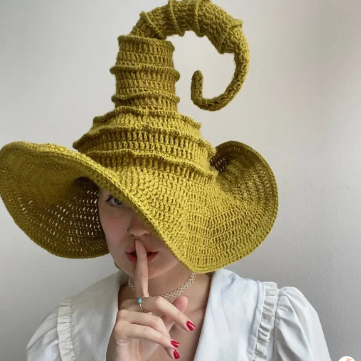 Halloween Witch Hat Crochet Pattern | Spiral Wide Brim Halloween Hat PDF | Easy Crochet Pattern for Beginners Halloween Witch Hat Crochet Pattern | Spiral Wide Brim Halloween Hat PDF | Easy Crochet Pattern for Beginners - Image 3