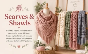 Home Crochet Scarf & Shawl Patterns