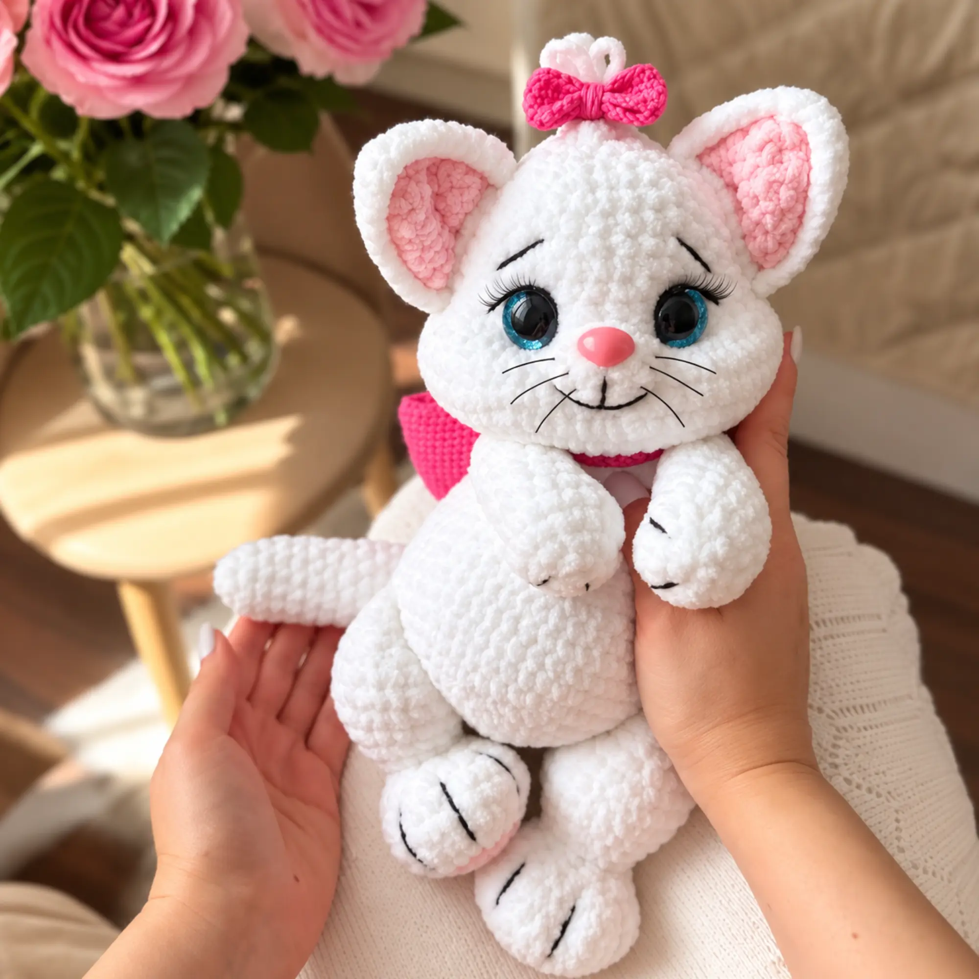 Crochet Cat Pattern PDF – Kitty With a Bow Amigurumi Crochet Cat Pattern PDF – Kitty With a Bow Amigurumi