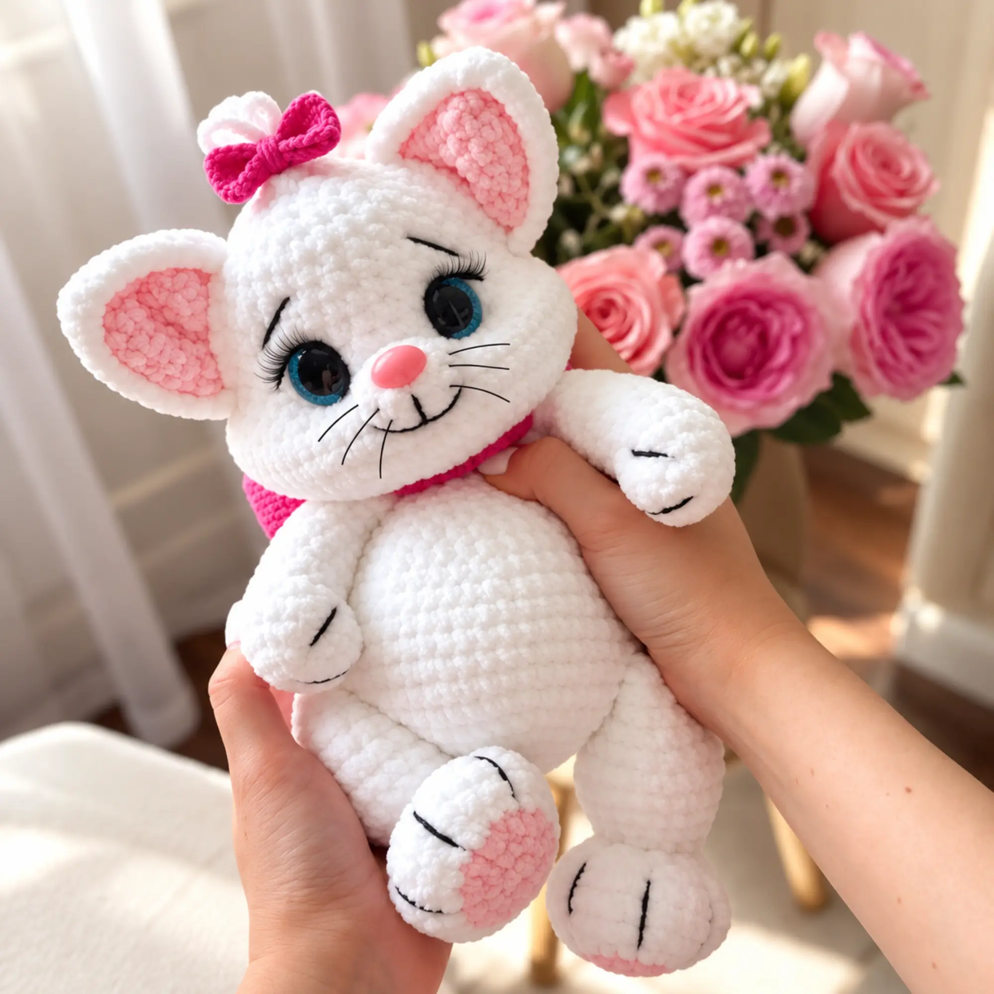 Crochet Cat Pattern PDF – Kitty With a Bow Amigurumi Crochet Cat Pattern PDF – Kitty With a Bow Amigurumi - Image 7